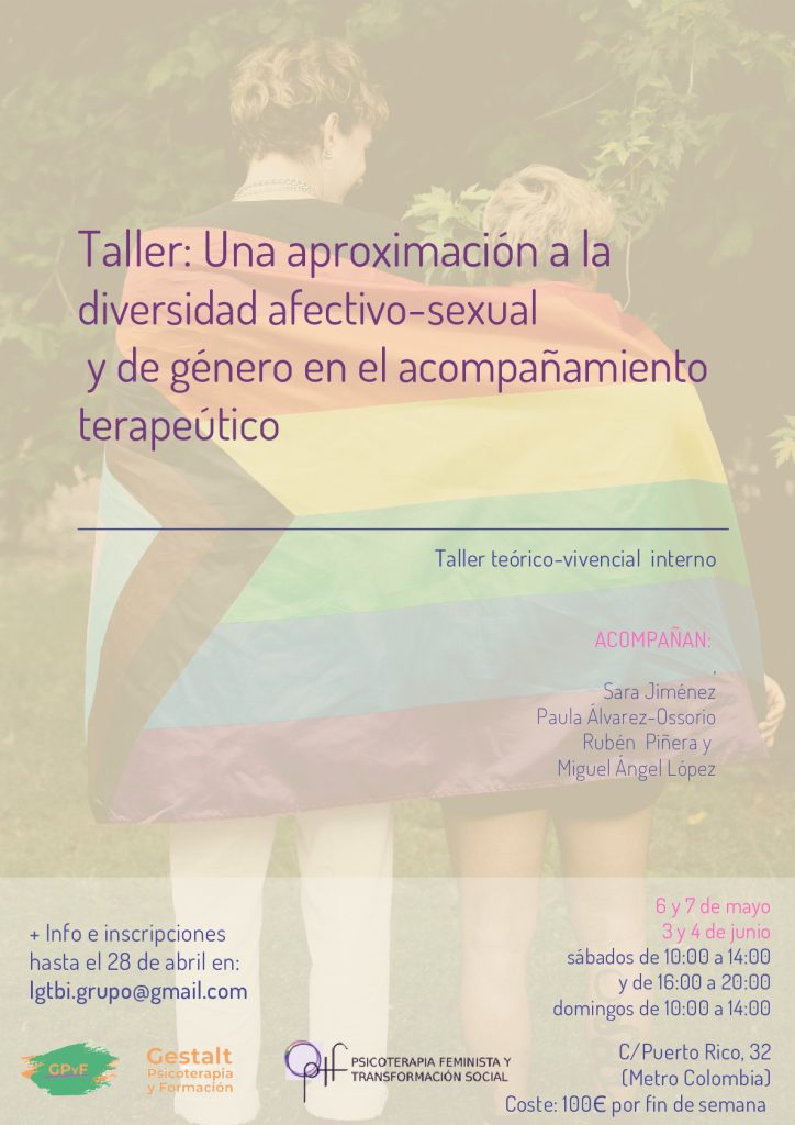 Cartel: Taller aproximación a la diversidad afectivo-sexual